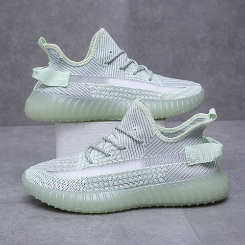 Men's coconut shoes wholesale men's and women's same style fly woven sports shoes autumn popular breathable casual couple shoes uppers