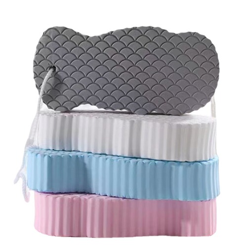 3D Stereoscopic Upgrade Baby Bath Sponge Scrubber Mud Scrubber Gray Scrubber Bath Towel Back Double-Sided Use 