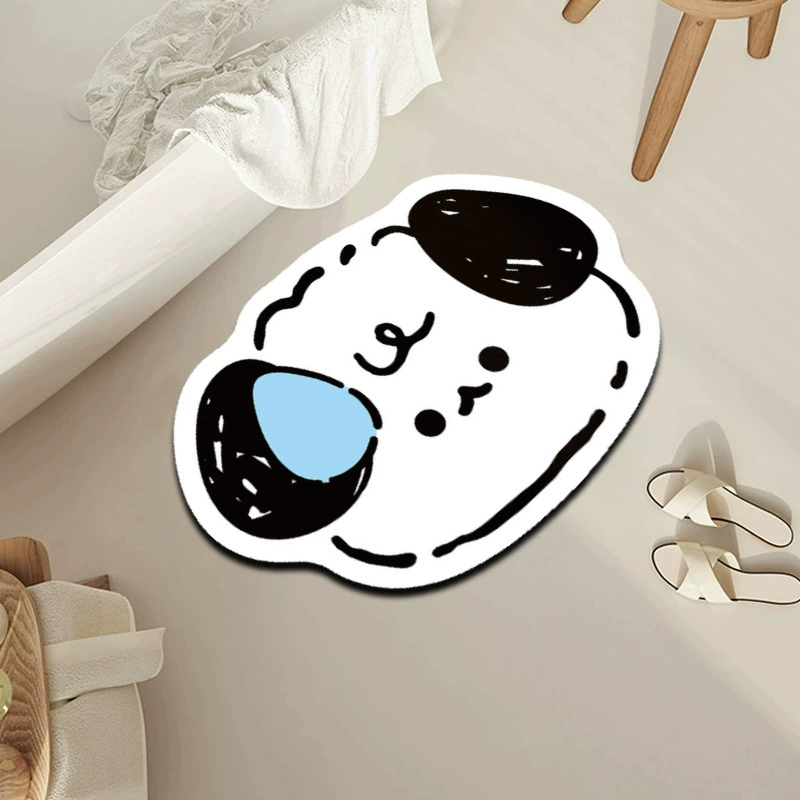 Мультяшные животные коврики диатомовая грязь коврики входной дверной коврик ванная комната туалет быстро впитывает воду, износостойкий коврик