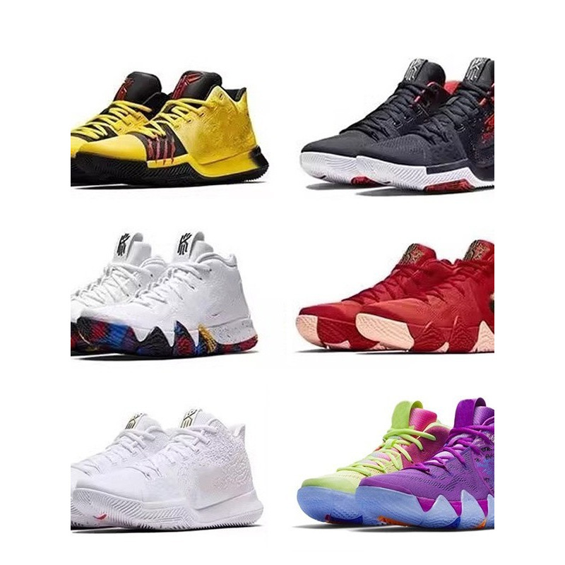 Irving 4Th Generation Uncle Drew Ncaa Halloween Mandarin Duck Platinum Air Cushion Basketball Shoes for Men and Women Couples Practical Sneakers