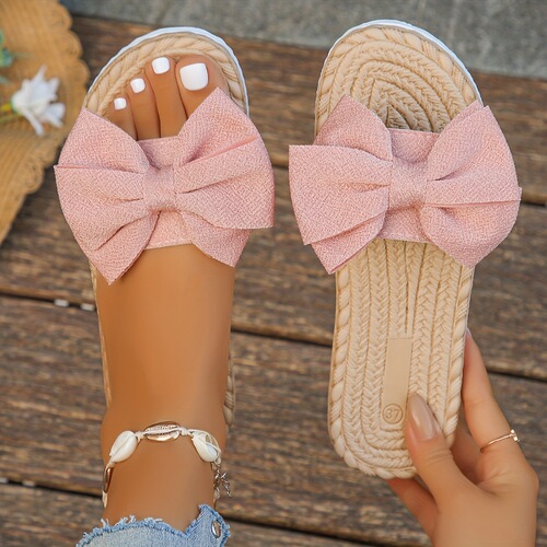 Women's Sweet Bow Slide Sandals Sizes 5-9 Comfortable