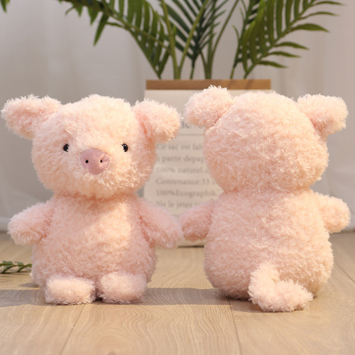 Curly Owl Cute Pet Doll Plush Toy Pink Pig Chicken Rabbit Doll Wedding Throwing Doll Event Gift