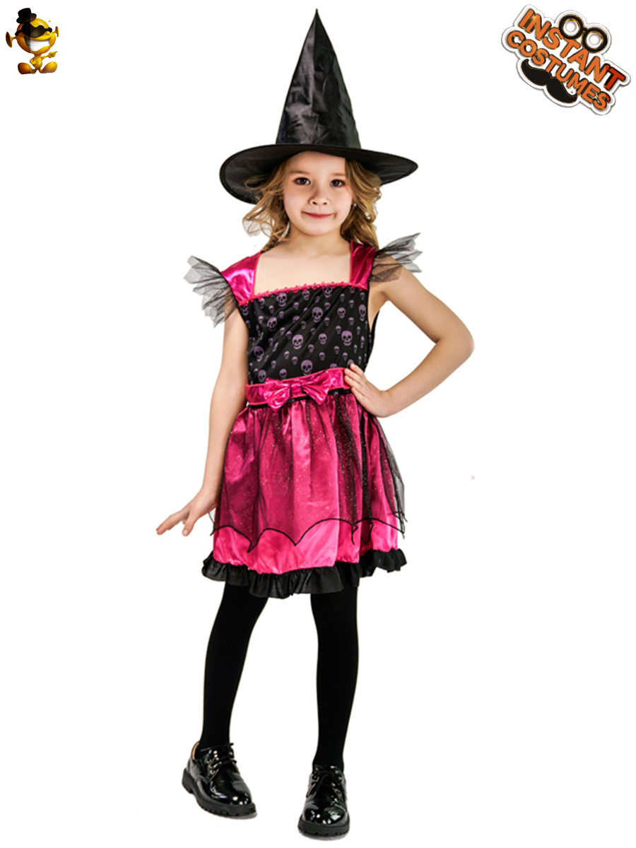 Halloween traje de Europa y América del rendimiento de los niños traje de disfraces Cosplay bruja traje mágico