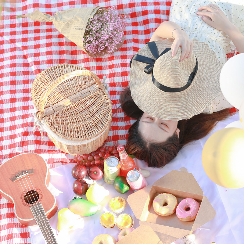 Cestas tejidas hechas a mano en stock de fábrica, cestas de ratán, recuerdos, cestas de verduras portátiles, almacenamiento, cestas de huevos de ratán con tapa