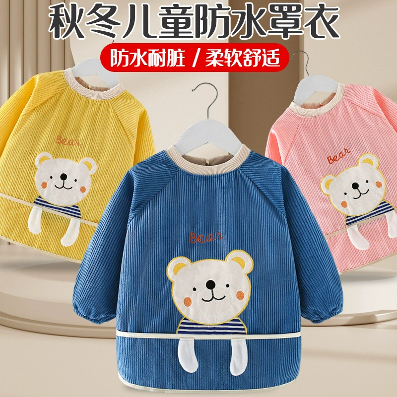 Детская крышка на улице Детская осень-зима, одежда, одежда, еда, детский нагрудник, водонепроницаемый фартук для младенцев
