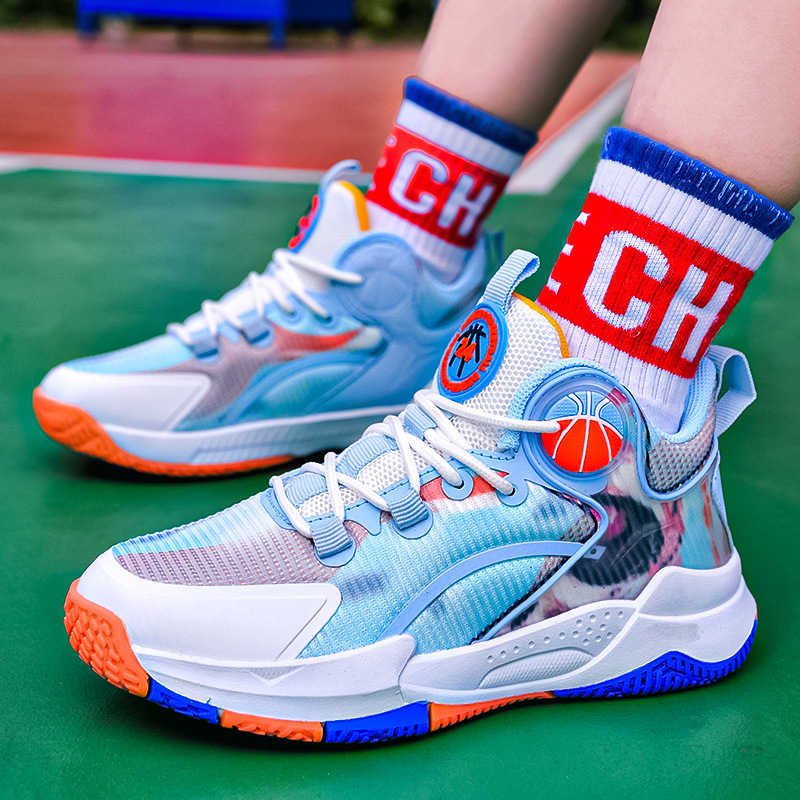 breathable children's fashionable mesh comfortable basketball…