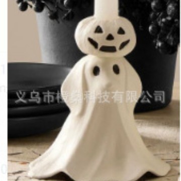 跨境万圣节创意白色幽灵装饰品摆件家居庭院装饰树脂工艺品批发|undefined