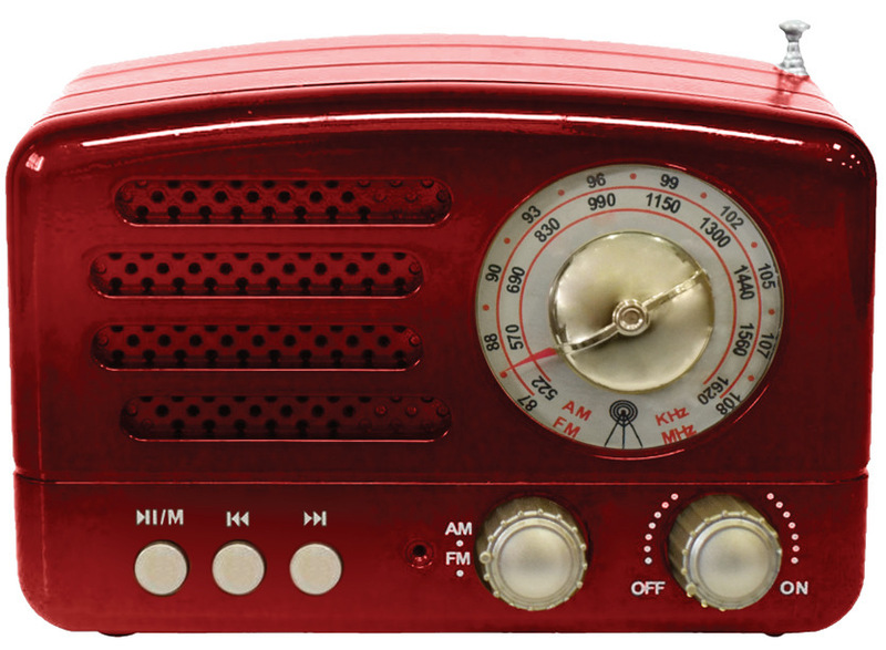 Private Model Retro Small Speaker with Bluetooth Music Player Am/Fm/Sw Radio for Outdoor Lawn Use