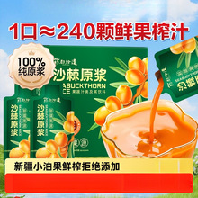 沙棘原浆正店旗舰新疆果源%原浆油果汁生榨VC小果