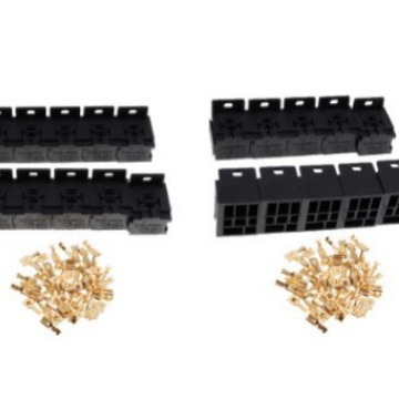 20件汽车5针继电器插口支架 有6.3毫米铜端子