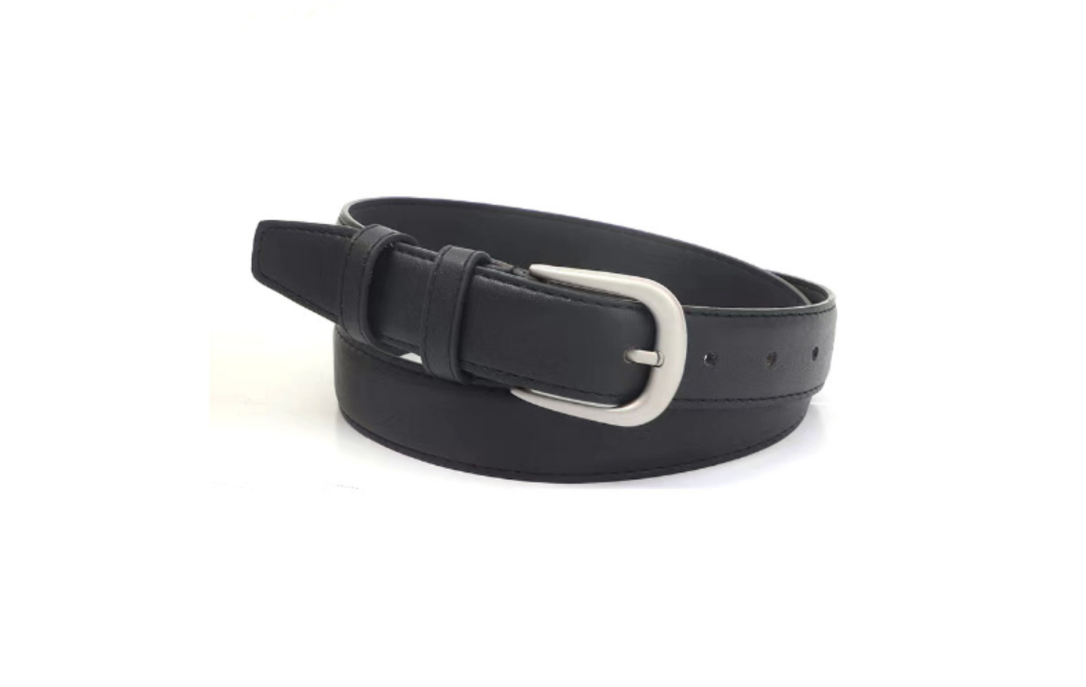 Cinto feminino com fivela prateada, acessório de cintura_voghion.com