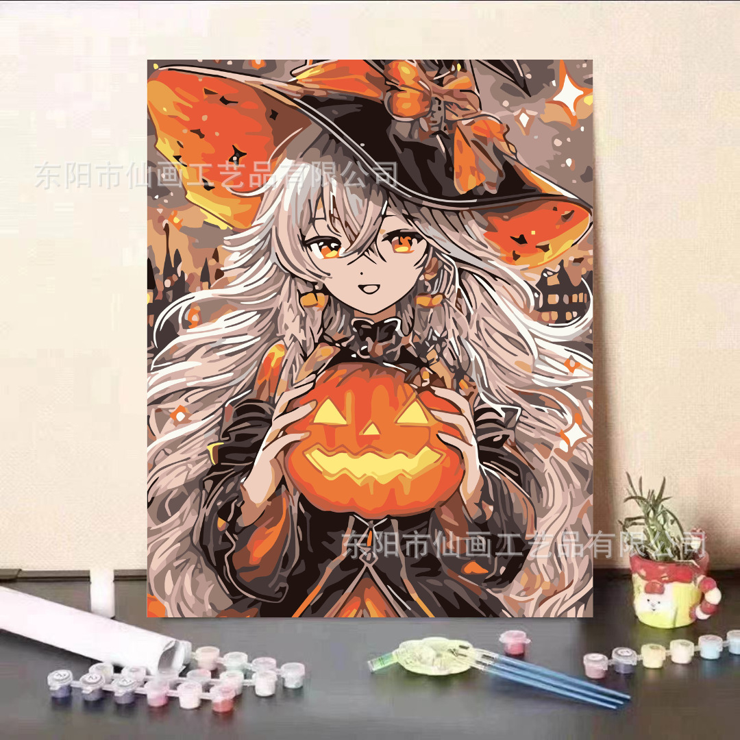 Guardia dulce serie de animación de pintura al óleo digital DIY moderna minimalista para niños fábricas de pintura al óleo de relleno al por mayor