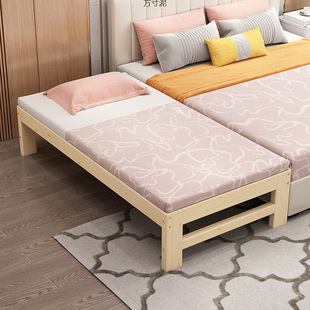 Children's Widened Bed Splicing Bed Guardrail Bed Baby Splicing Bed Lunch Break Single Bed Bedside Bed Splicing Bed Can Be Wholesaled