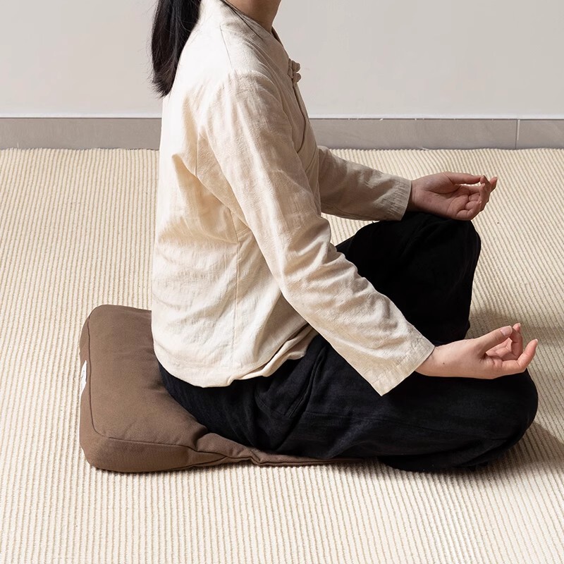 Traditional Chinese Medicine Buckwheat Tailbone Cushion Wellness Center Zen Buddhist Support Tailbone Bay Window Meditation Sitting Chinese Meditation Cushion