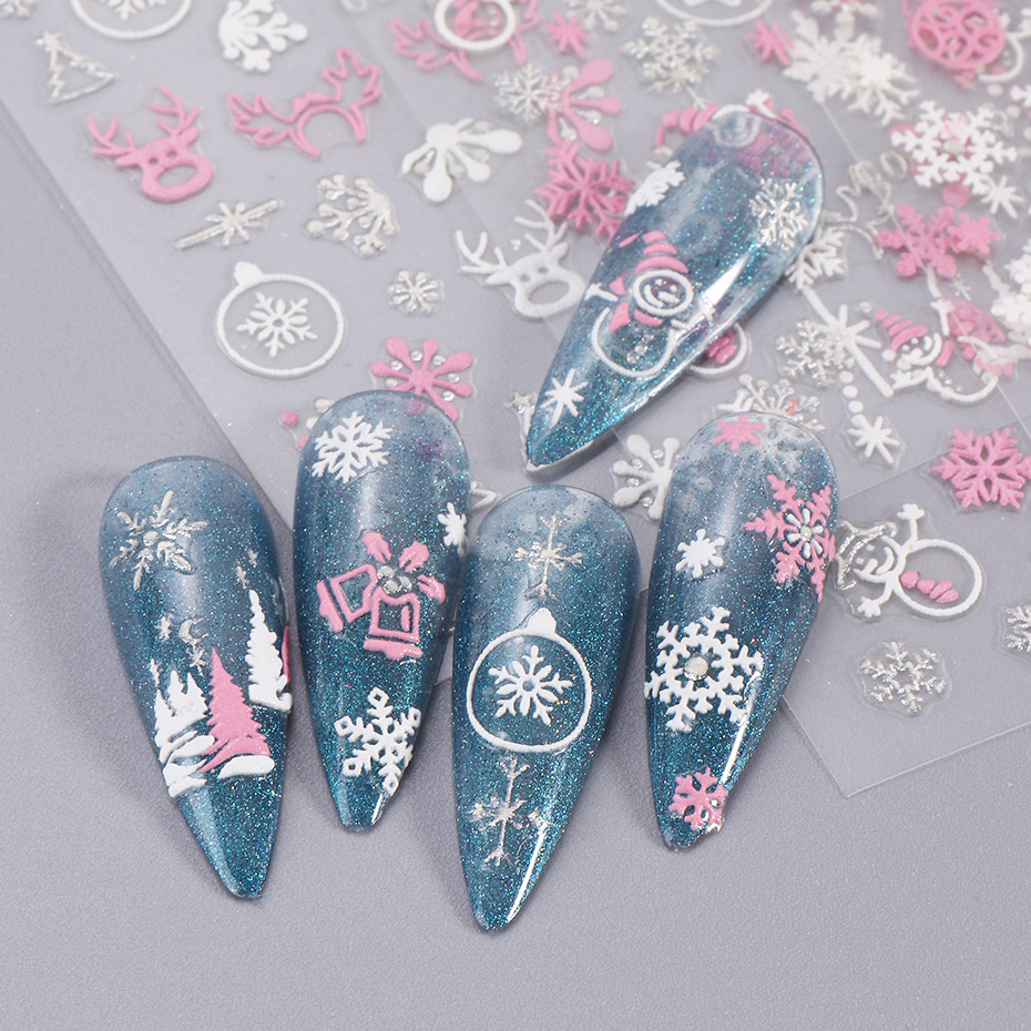 Dame Flocon De Neige Animaux Accessoires Pour Ongles 1 Pièce display picture 1