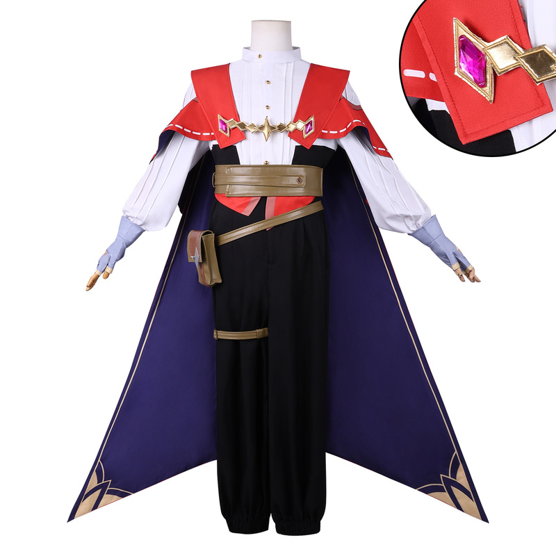 Rock Kingdom World Enzo Cosplay Costume Genius Black Wizard Villain Enzo Cosplay Game Anime Costume