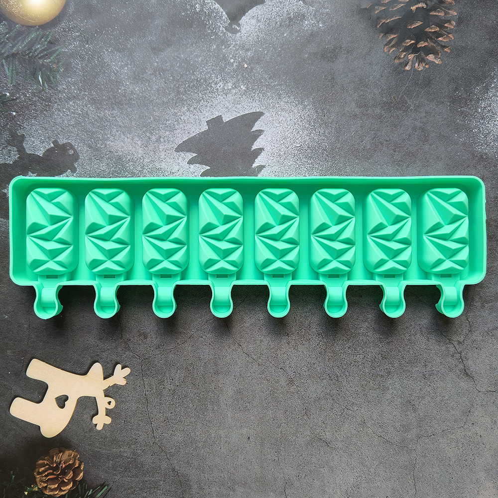 Creativo diamante helado molde de silicona 3D helado molde de horneado de chocolate molde de helado de verano molde 484