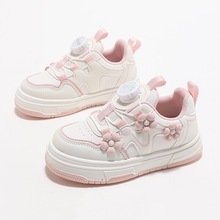 女童鞋儿童板鞋2025春季新款公主鞋子轻便软底女孩休闲运动小白鞋