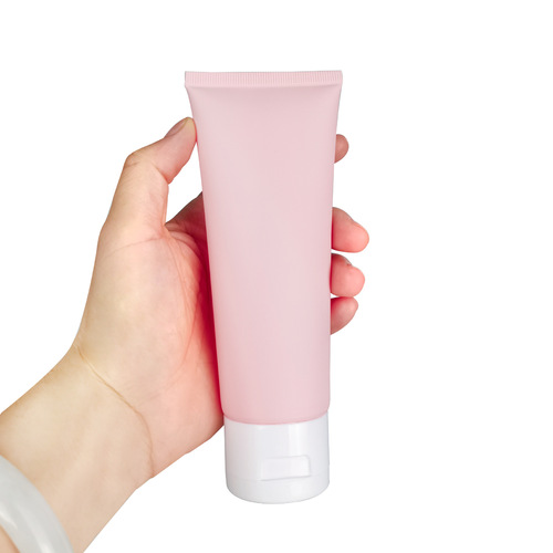100g sanding matte pink cosmetic soft tube facial cleanser hand cream refilling empty bottle PE plastic squeeze bottle