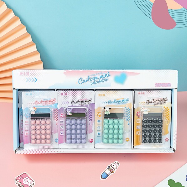 Calculator creative cute cartoon transparent student office cultural…