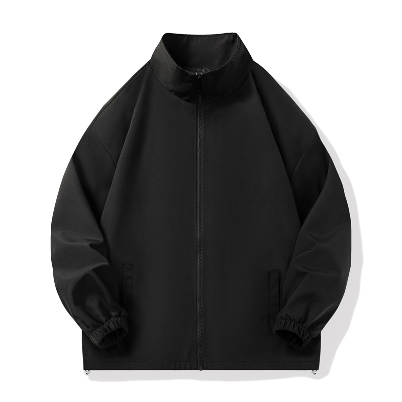 Men's clothing Fashion brand jacket Korean style loose casual versatile stand collar coat Hong Kong style fashion large size spring and autumn tops_voghion.com