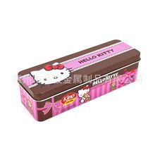 铁盒厂家定制KT猫卡通牛奶糖果盒趣味玩具储物金属盒饼干马口铁盒
