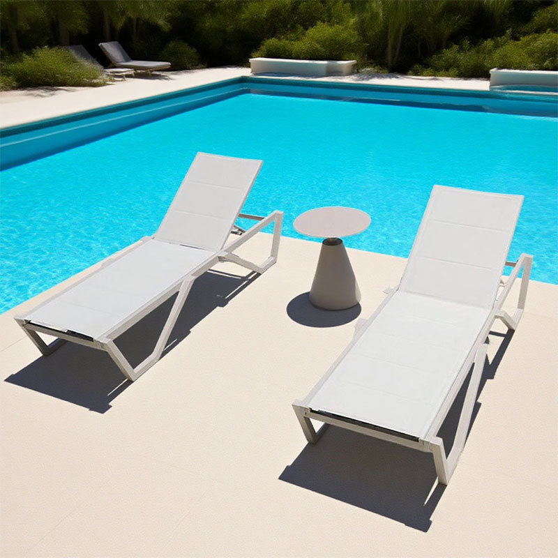 Piscina al aire libre Hotel Residencial piscina ocio sillón impermeable patio al aire libre frente al mar silla de playa al por mayor