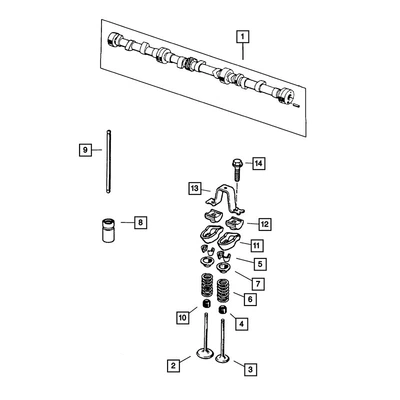 53010448AA, Crankshaft, camshaft