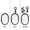 Double puller small round bag black 6*3.5*10cm (empty bag)
