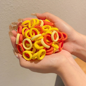 Caricatura encantadora anillo de pelo pulgar no daña el cabello de los niños correa de correa pequeña cuerda de cabello para niñas cuerda de cabello