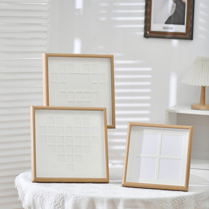 Arc heart-shaped oil painting stick wooden photo frame 27-hole three-dimensional love mounted picture frame table ornaments photo frame wholesale Arc heart-shaped oil painting stick wooden photo frame 27-hole three-dimensional love mounted picture frame table ornaments photo frame wholesale