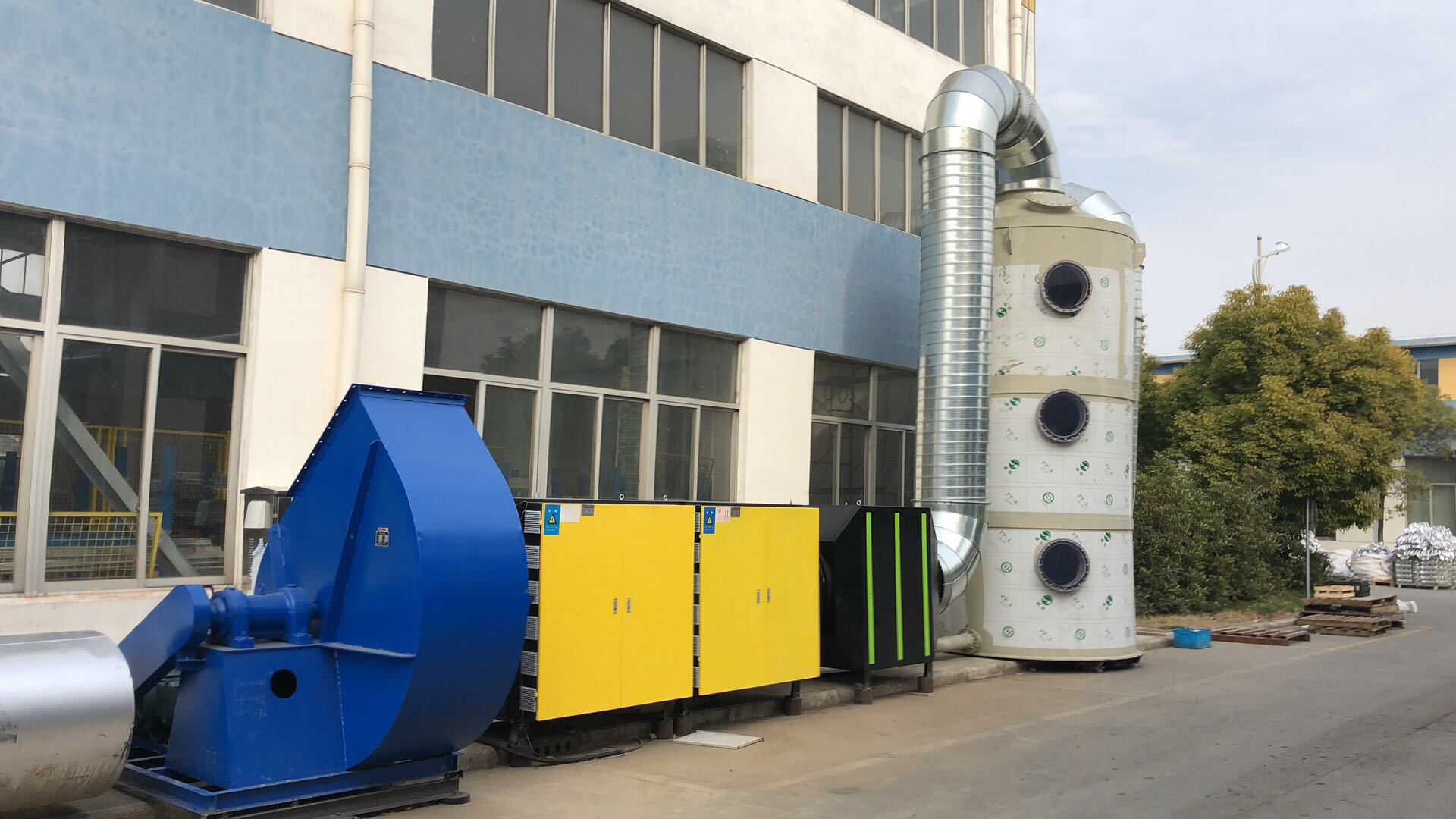 大功率机械不锈钢喷淋塔 废气处理款吸附装置 化工行业用PP喷淋塔