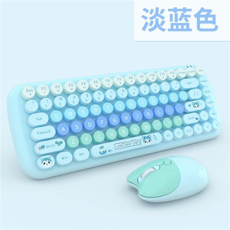 Small wireless minifigure for office, keyboard, mouse, set, 4G
