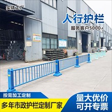 市政道路护栏人行隔离离栅城市马路中间分隔分流机非 防撞防护
