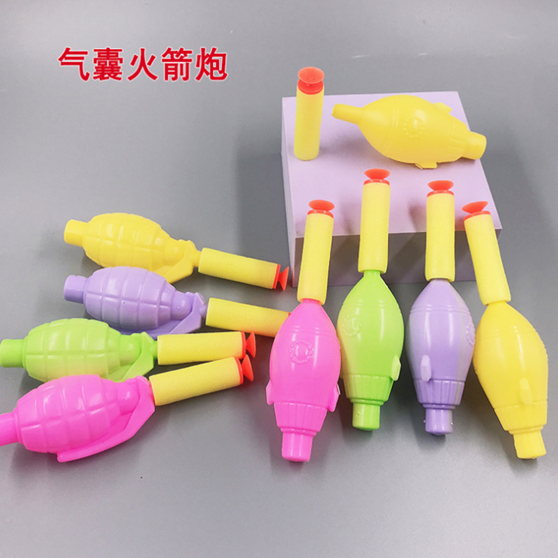 Airbag Rocket Gun Children's Favorite Toy Foam Rocket Projectile Safe Toy Air Rocket Gun Projectile