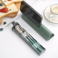 304ステンレス携帯食器スプーンフォーク箸食器学生サラリーマン携帯食器スプーンフォーク箸引き出し箱