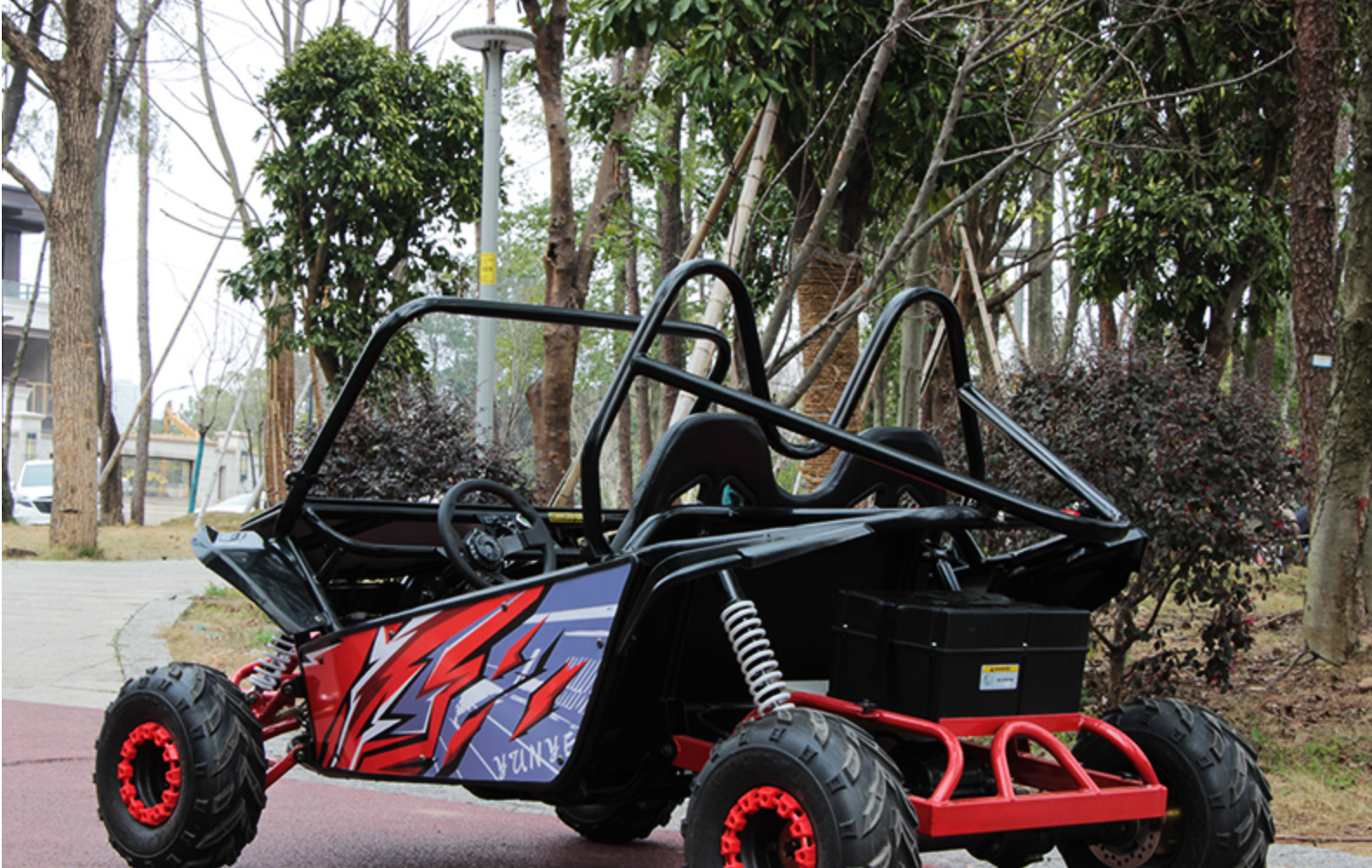Parent-Child Two-Seater Go-Kart, Atv, Four-Wheel Off-Road Motorcycle, All-Terrain Vehicle, Electric Two-Seater Venue Rental