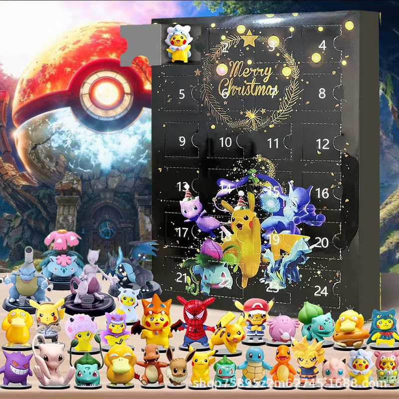 2025 ポケモン ペット エルフ クリスマス ブラインドボックス ポケモン ポケットモンスター クリスマス アドベント カレンダー ブラインドボックス|undefined