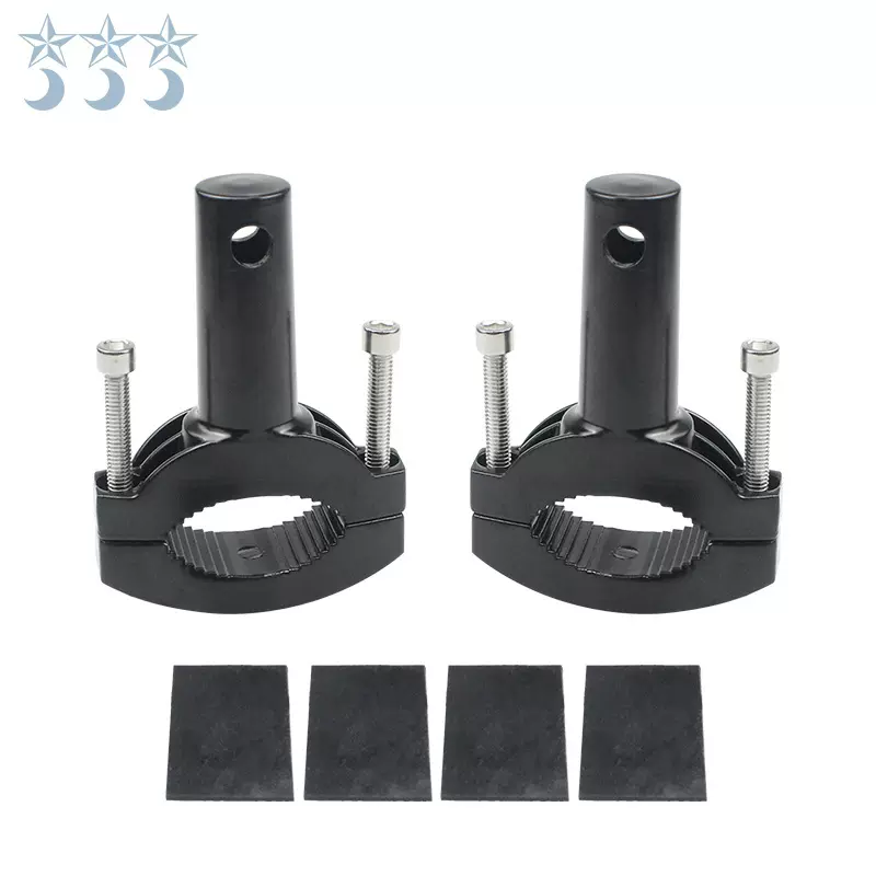 摩托车前避震支架电动车led射灯管夹前护杠保险杠多功能改装灯架