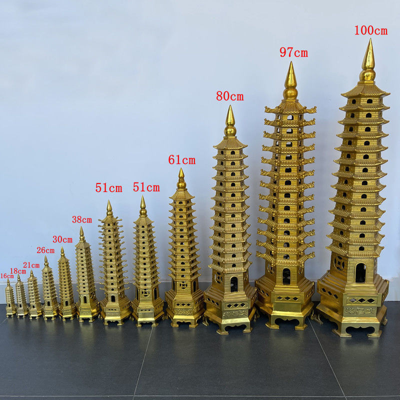 Manufacturer Wholesale Brass Production, Various Wenchang Tower, Faucet Tower, Complete Models, Home Metal Ornaments
