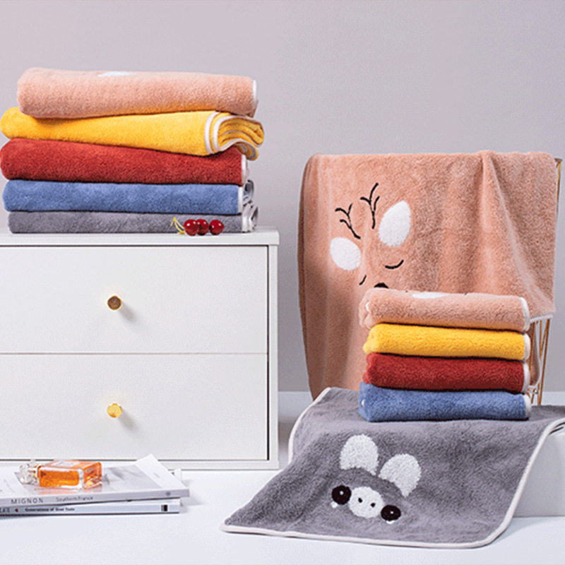 toalla de coral de alta densidad gruesa fuerte absorción de agua toalla facial bordada toalla de baño toalla de cocina personalizada toalla de toallas