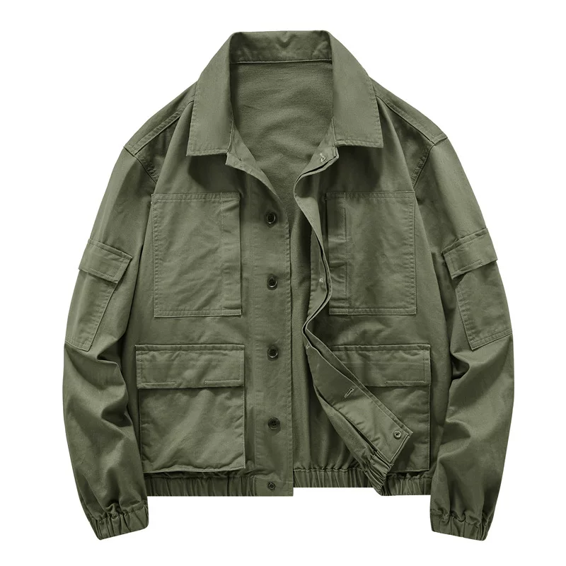 Длинный рукав японская ретро oversize куртка, стиль досуга, длинные рукава, размер M–5XL