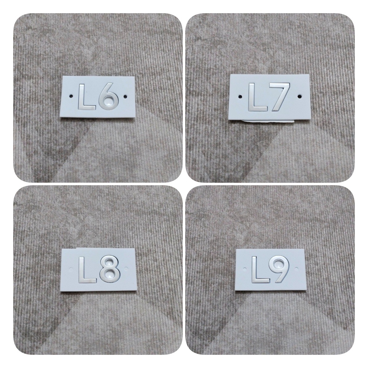 New Ideal L7 Car Logo Modified L6 Electroplated L9 Max Letter Logo Hood Front Car Logo L8 Electroplated Rear Tail Logo