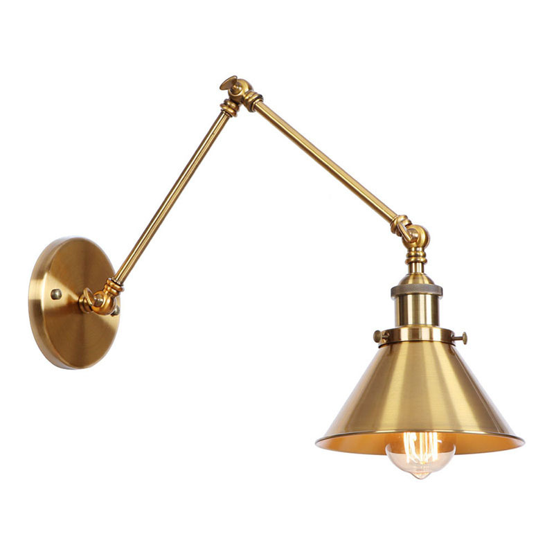 design country retro bronze coffee sconce for living room