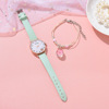 Fashionable cartoon women's watch, quartz watches, bracelet, set, with little bears