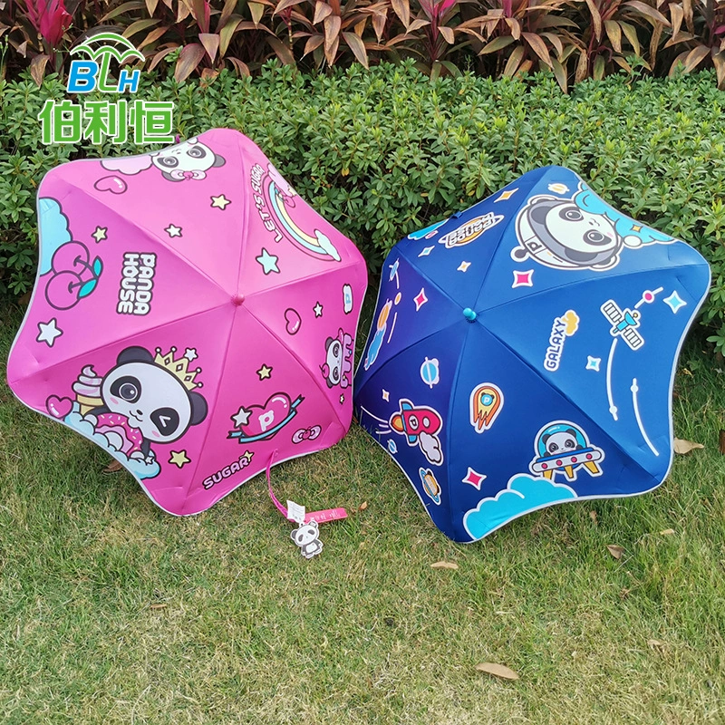 Новый Круглый Угловой светоотражающий край детский зонт светящийся безопасный студенческий Зонт японский мультфильм детский зонт