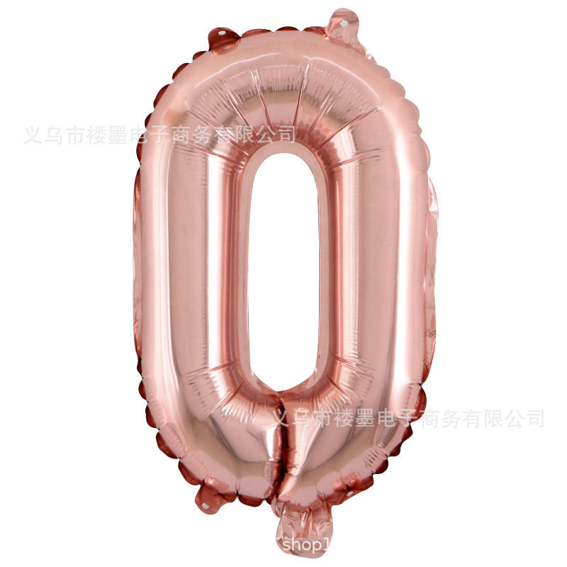 16インチ模造美数字0-9金銀色バラ金デジタルアルミ膜風船結婚誕生日パーティーデジタル卸売り|undefined