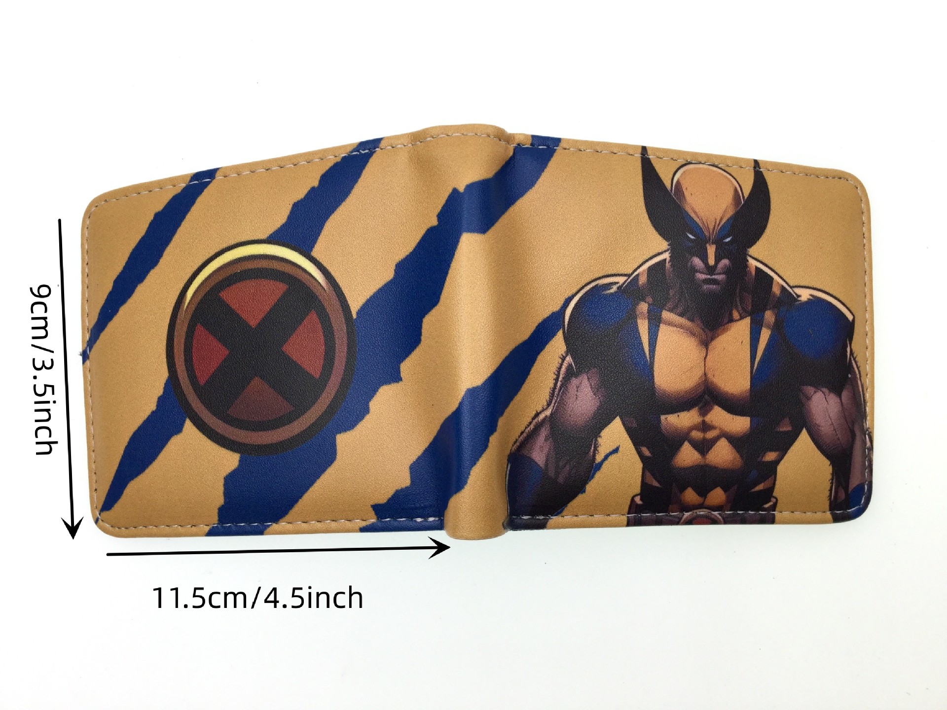 American cine y televisión de dibujos animados personaje patrón X-War policía Deadpool billetera de alta calidad de la PU billetera estudiante de dos veces billetera