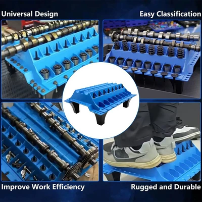 Engine Maintenance Intake and Exhaust Parts Workbench Cylinder Head Screw Valve Rocker Arm Top Bucket Valve Spring Placement Table