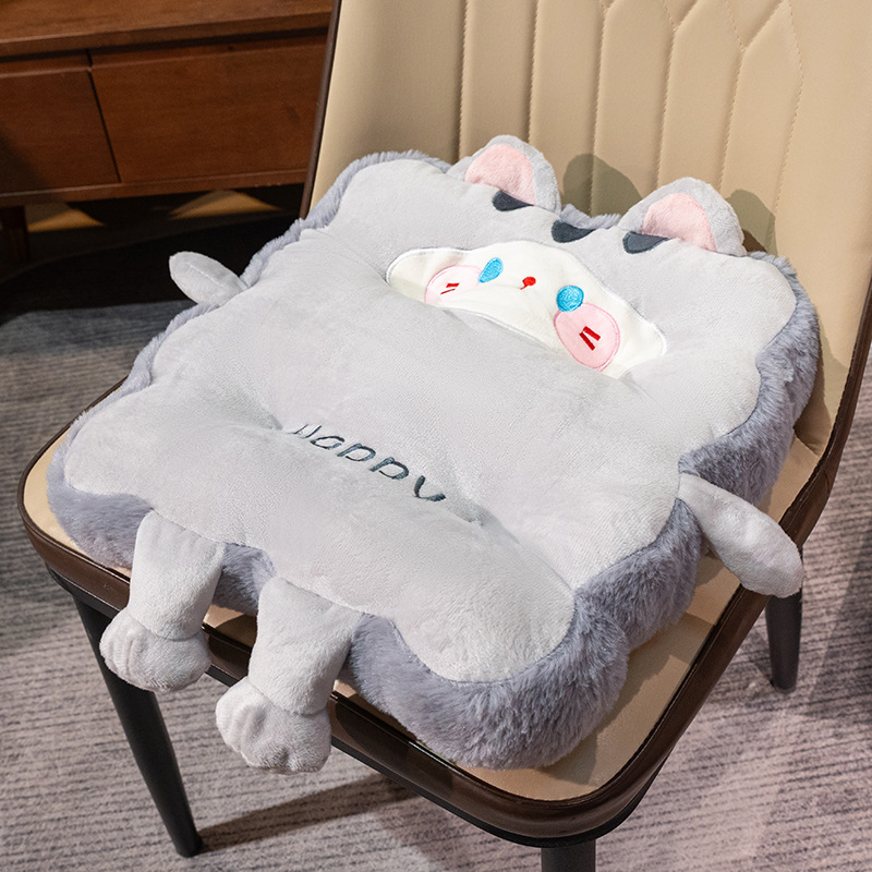かわいい黒猫クッションお尻クッション椅子クッション厚い学生教室座りがちなアーティファクト床お尻シートクッション|undefined